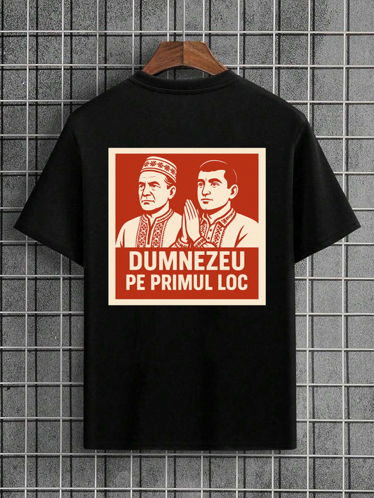 Tricou "Dumnezeu pe primul loc " Bărbați
